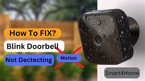 blink doorbell not detecting motion